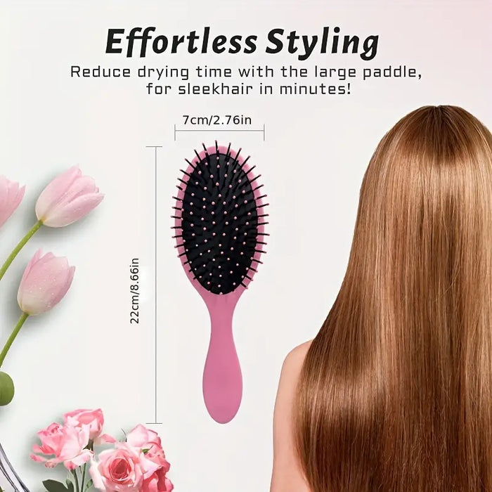Soft Touch Detangling Paddle Brush for Wet or Dry Hair