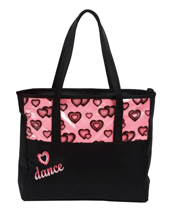 Dasha 4942 Glitter Hearts Tote Bag