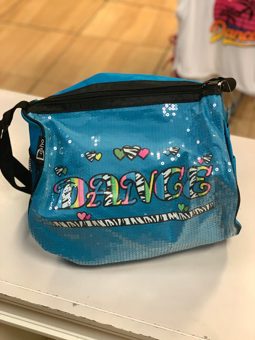 Dasha 4939 Neon Zebra Duffel Bag - Closeout