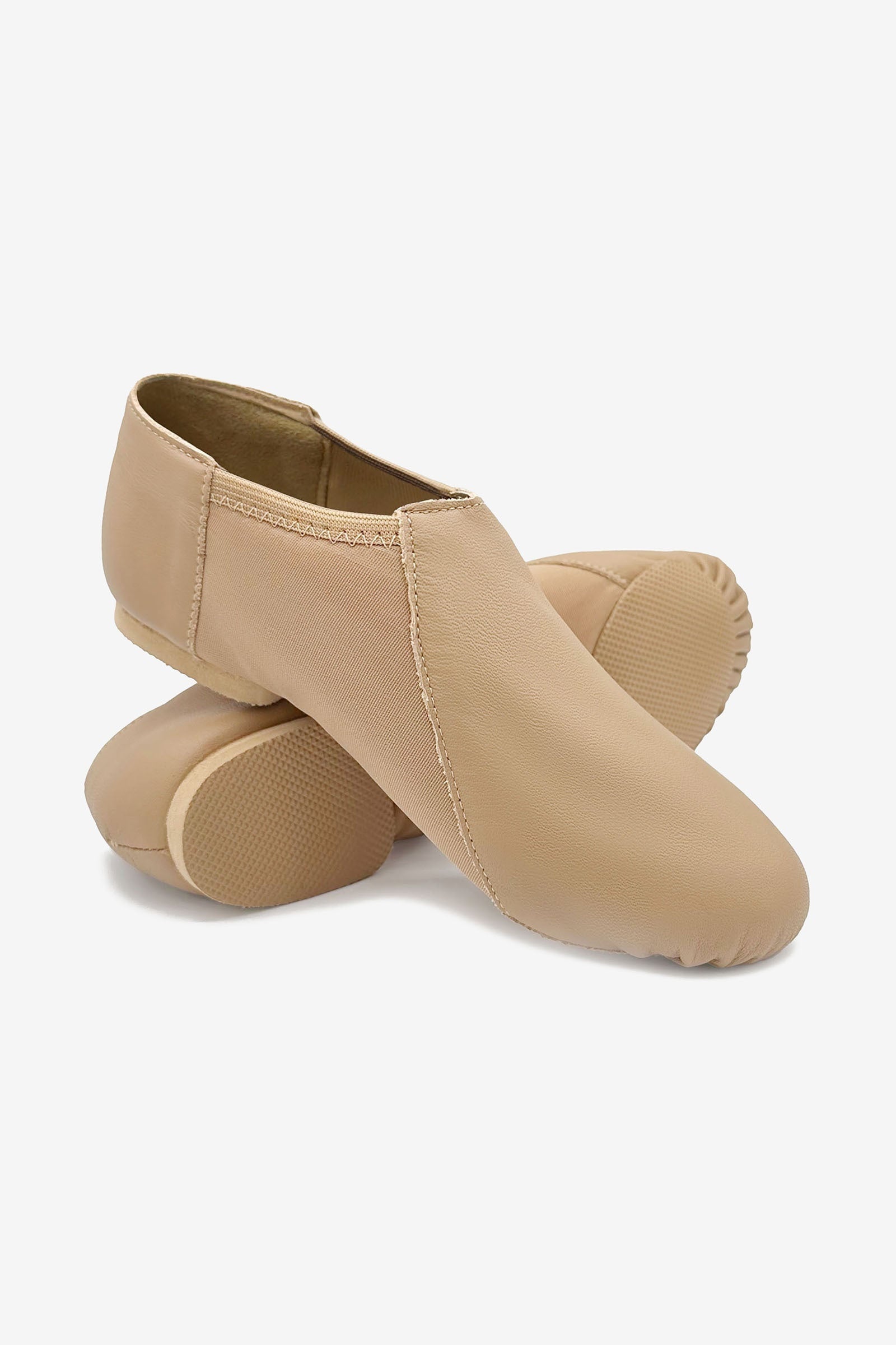 So Danca Slip On Soft Leather Jazz Shoe With Suede Sole- Child