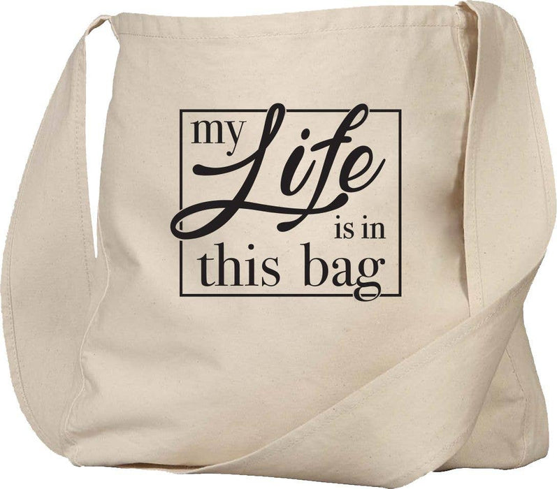 My Life Is in This Bag Tote Bag With Tablet Pocket