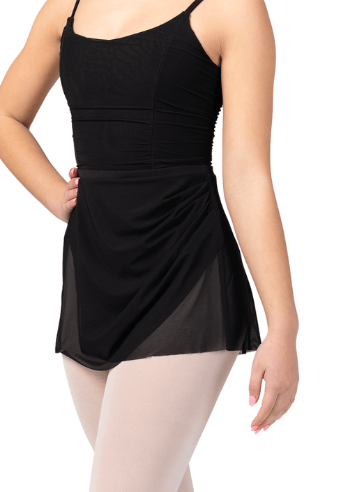 Bloch AB5262 Fixed Wrap Skirt Black - Front