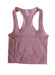 Essential Square Neck Ribbed Rib Tank Mauve Pink - Front