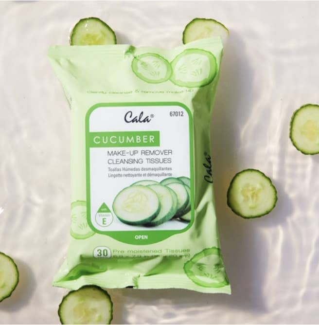 Cala Makeup Remover Wipes Tissue Cleanser - Cucumber