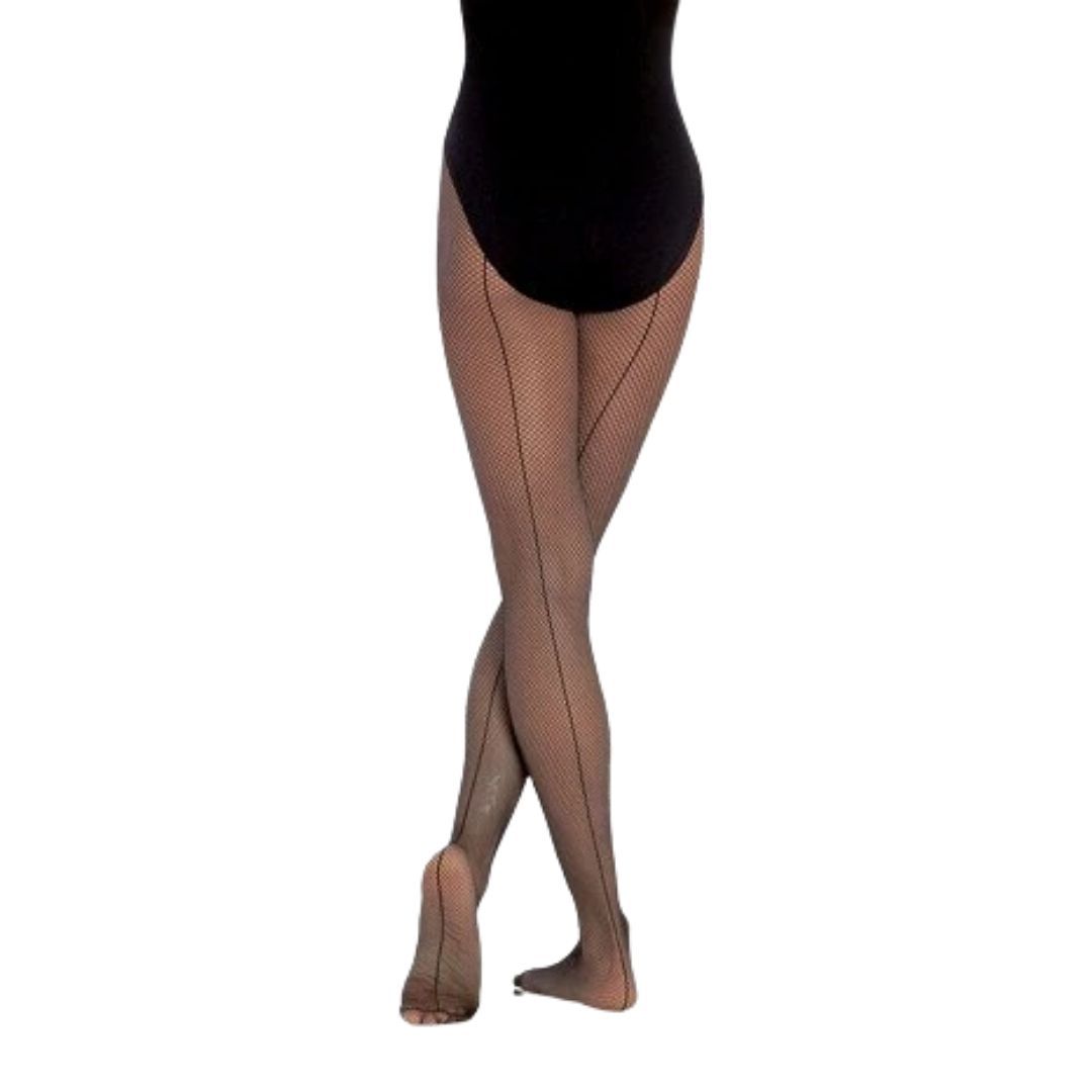Body Wrappers Girls Seamed Fishnet Tights