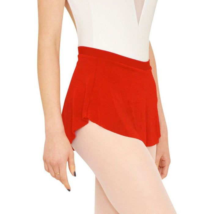 Bullet Pointe Short Pull-On Ballet Skirt - Red
