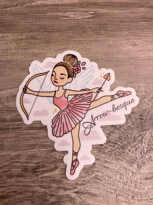 Arrow-besque Dance Cupid Vinyl Sticker