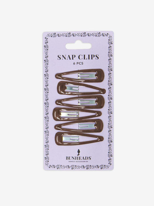 Bunheads Snap Clips - Brown - Front - Style:BH1512_1515