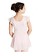 Capezio 10305C Flutter Sleeve Dress - Girls Pink Back