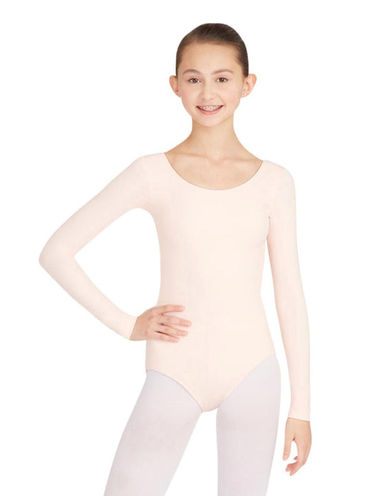 Capezio Long Sleeve Leotard - Pink - Front - Style:TB135