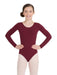 Capezio Long Sleeve Leotard - Girls - Brown - Front - Style:TB134C