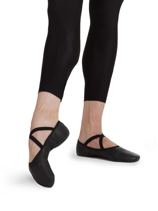 Capezio Men's Leather Romeo Ballet Shoe - Black - Style:2020