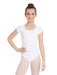 Capezio Short Sleeve Leotard - Girls - White - Front - Style:CC400C