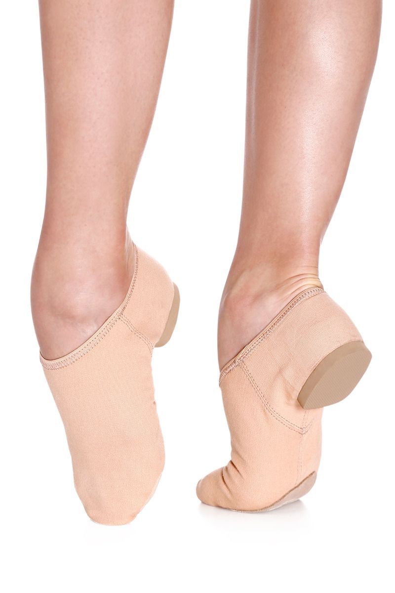 So Danca Womens Stretch Canvas Split Sole Jazz Shoes - Nude