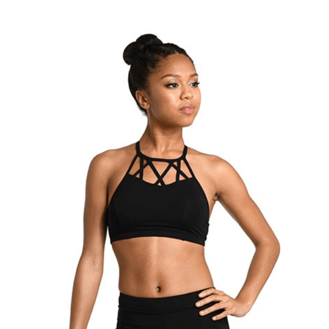 Dancewear Youth Reverence Bra Top - Fashionable Black Dance Top for Girls