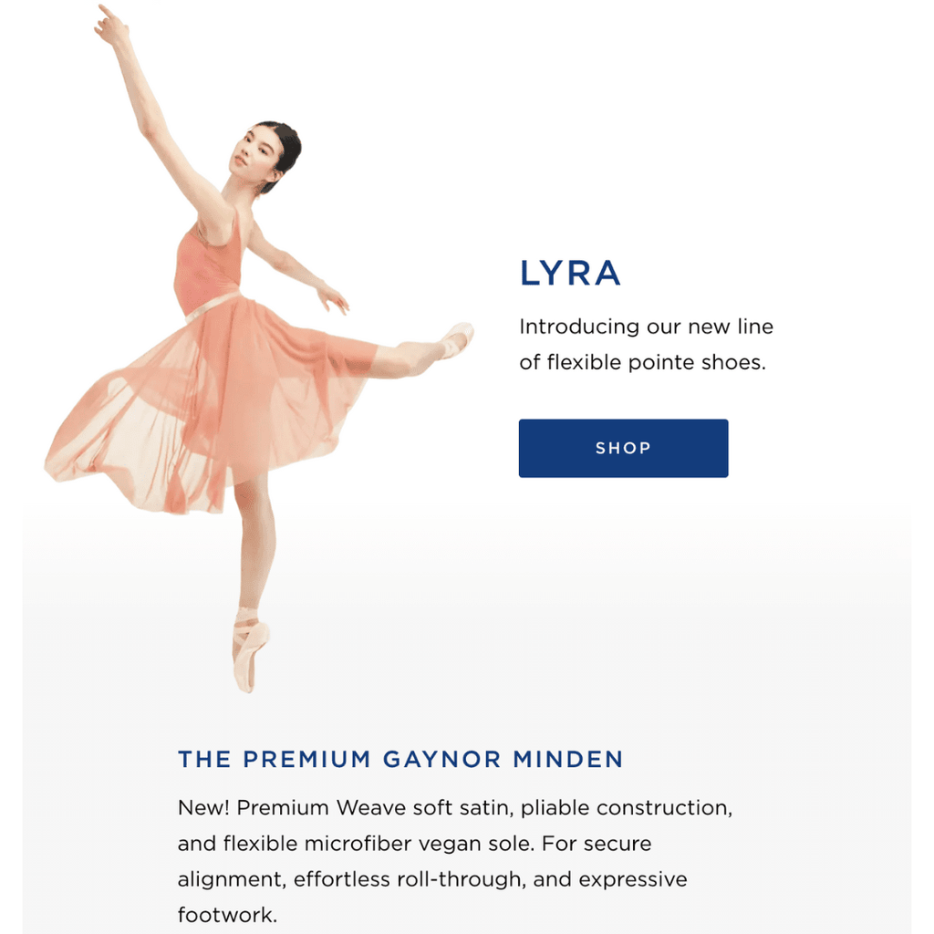 Lyra Pointe Shoes by Gaynor Minden Lyra Pointe Shoes by Gaynor Minden