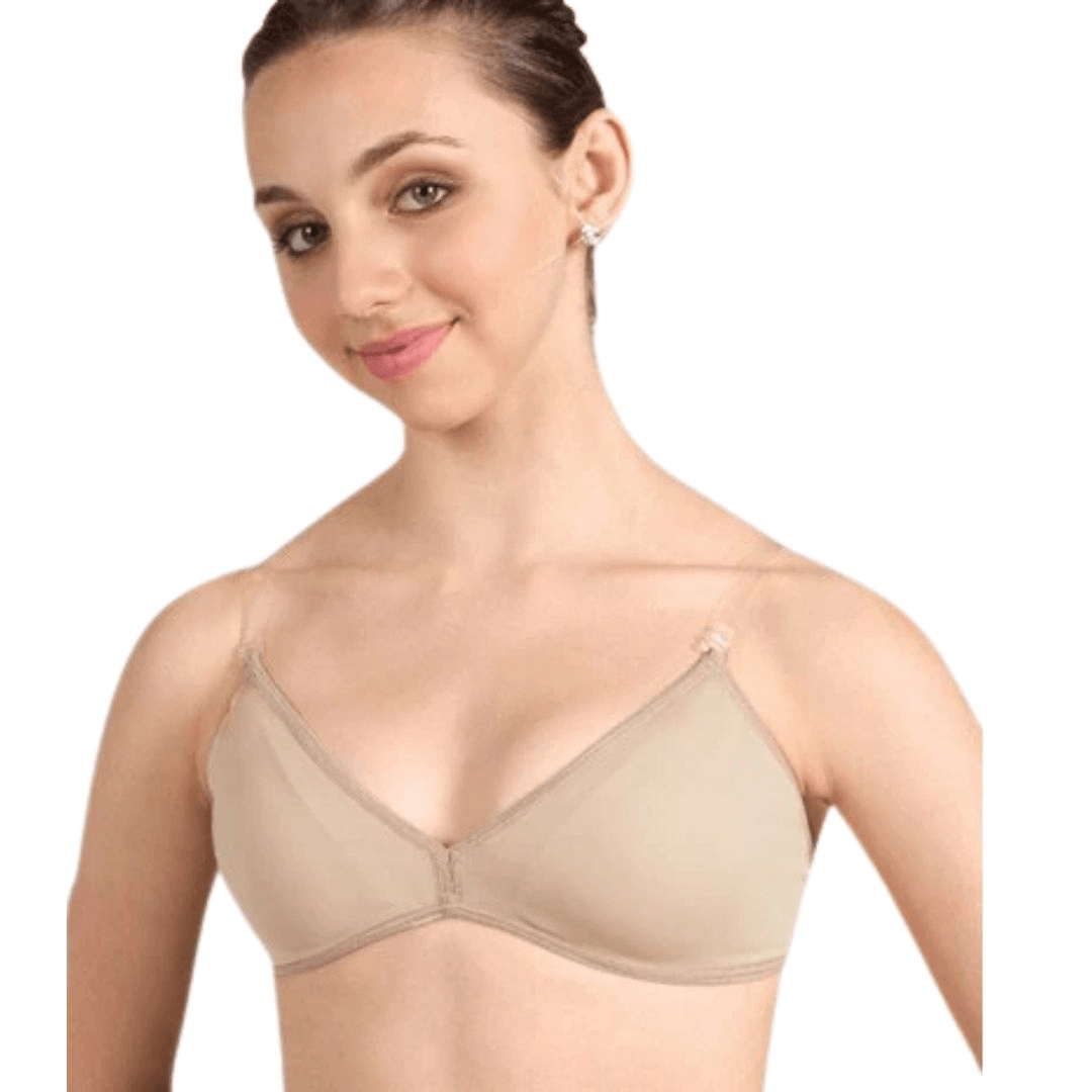 Motionwear Underwear Convertible Clear Strap Bra, Nude, Small Adult :  Clothing, Shoes & Jewelry 