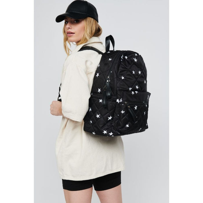 Motivator Travel Backpack - Large Black Star
