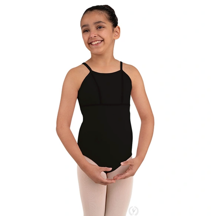 Eurotard Girls Cotton Lycra® Princess Seam to Empire Waist Camisole Leotard - Child