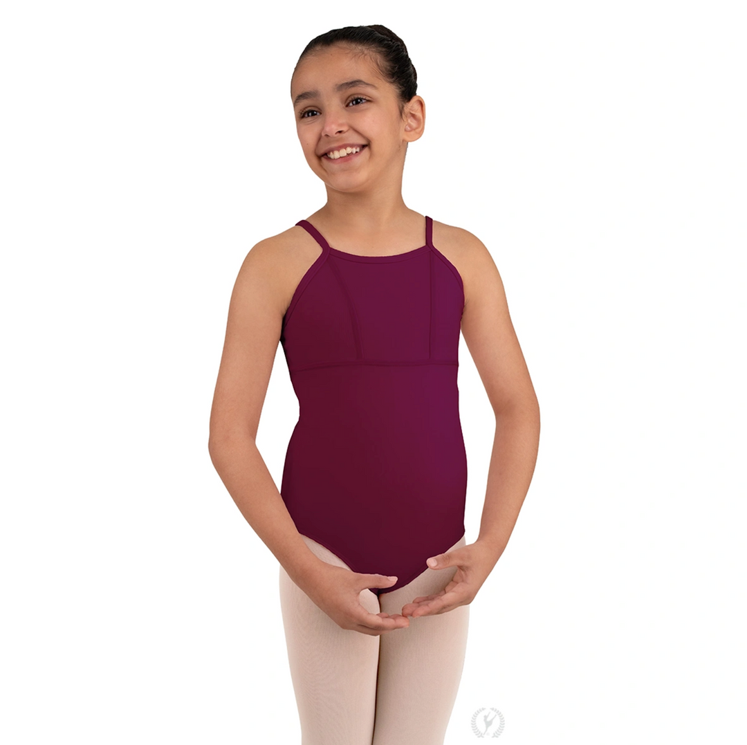 Eurotard Girls Cotton Lycra® Princess Seam to Empire Waist Camisole Leotard - Child