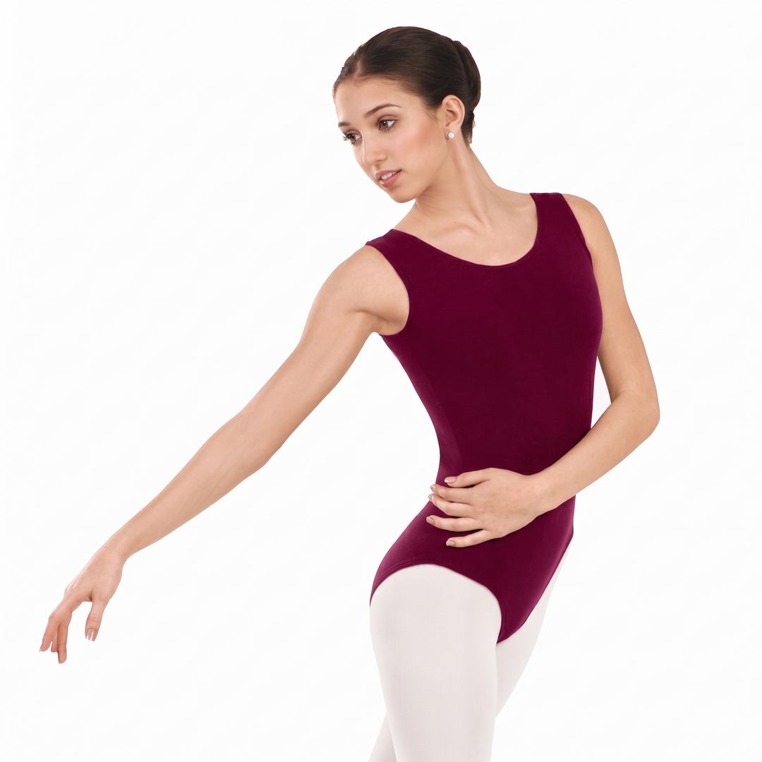 Eurotard Cotton/Lycra Tank Leotard - Adult