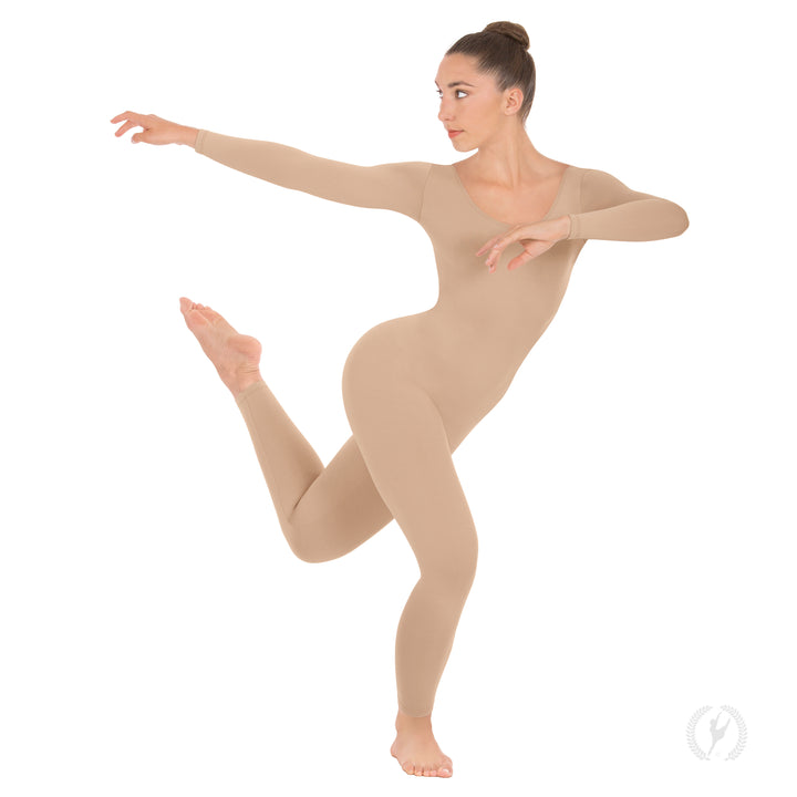 Eurotard Long Sleeve Cotton/Lycra Unitard - Adult