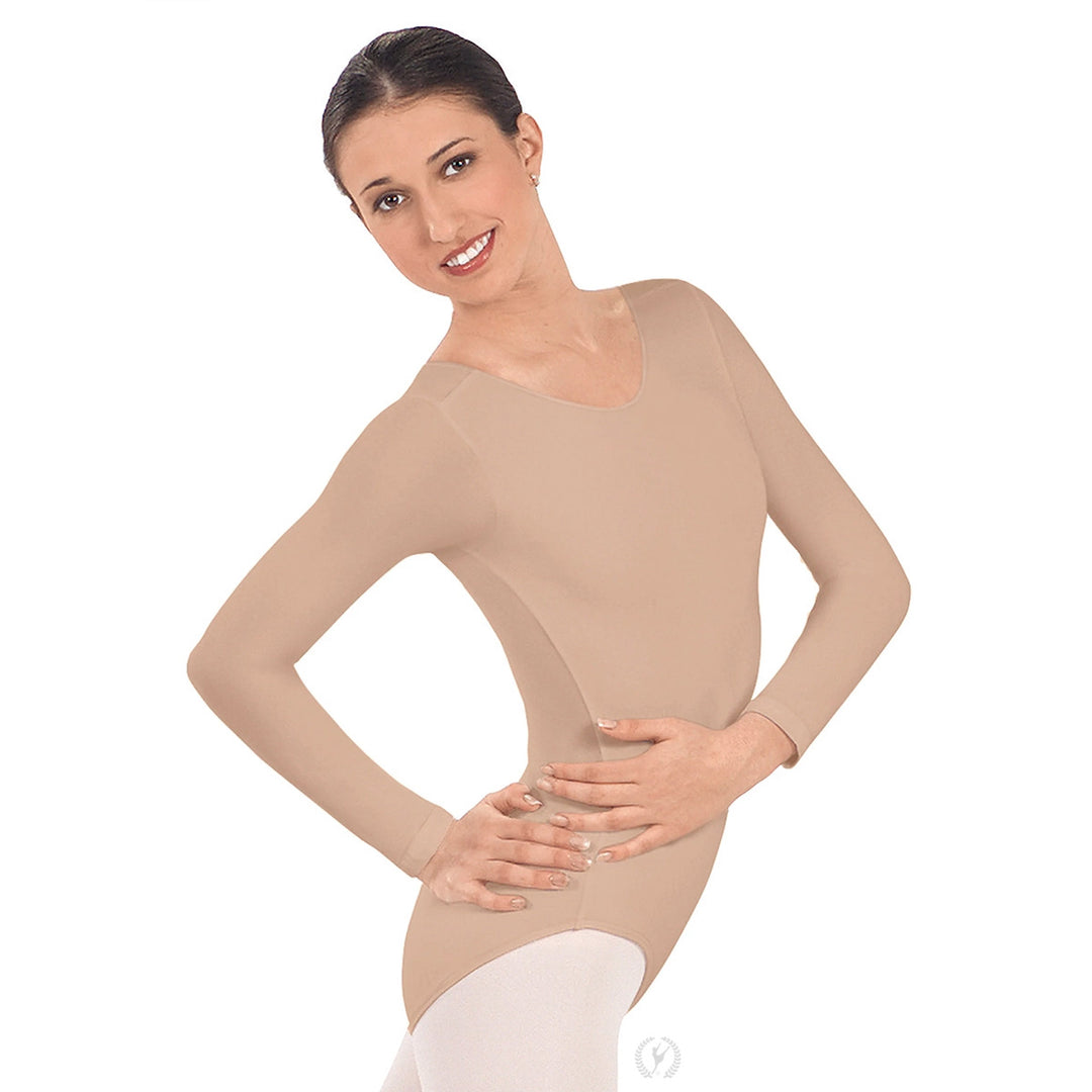 Eurotard Long Sleeve Cotton/Lycra Leotard - Adult