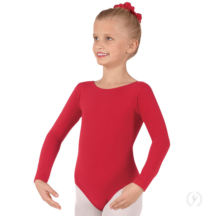 Eurotard Long Sleeve Cotton/Lycra Leotard - Child