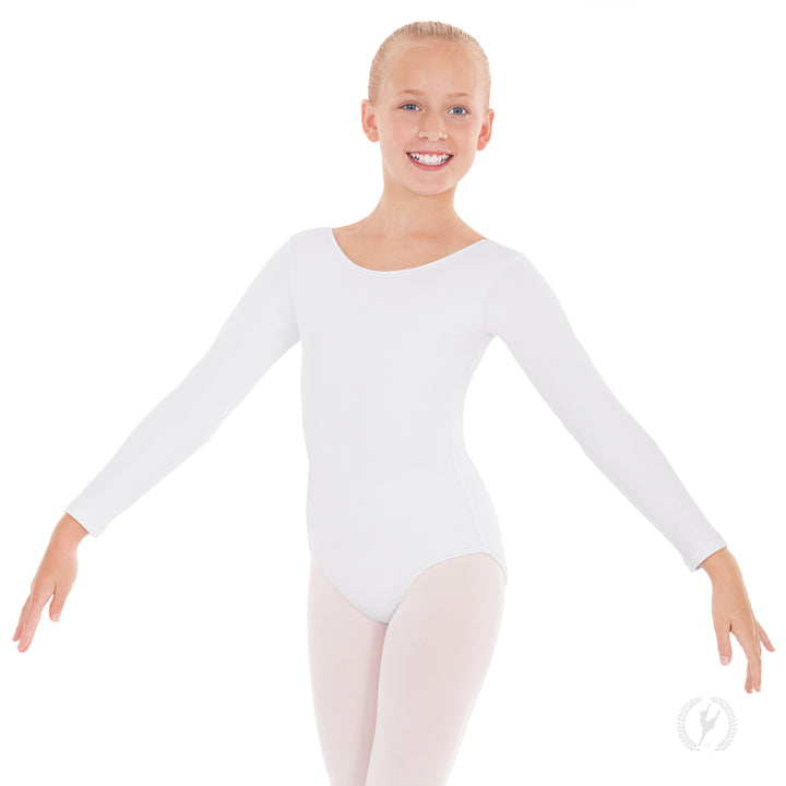 Eurotard Long Sleeve Cotton/Lycra Leotard - Child