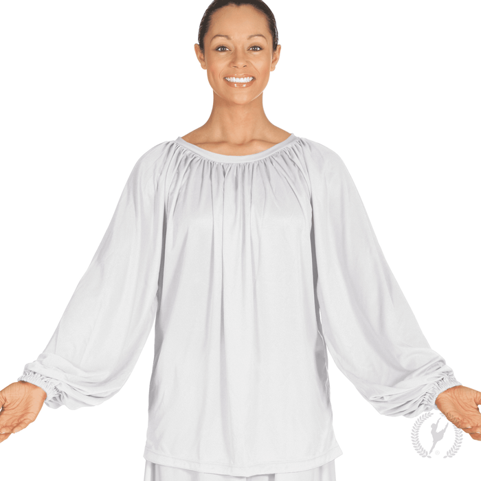 Eurotard 13673 Long Sleeve Polyester Peasant Style Blouse - Adult