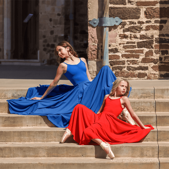 Eurotard 13674C Triple Panel Full Length Polyester Circle Skirt - Child