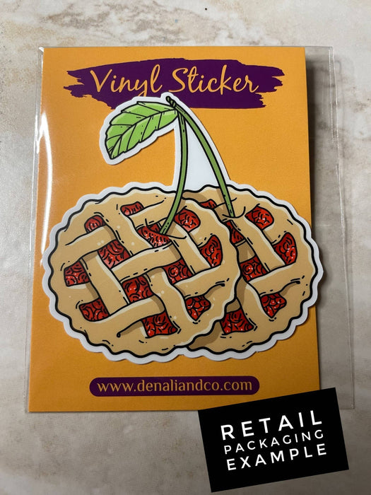 Nutcracker Mouse King Vinyl Sticker,  2.99" x 3": Retail Packaging