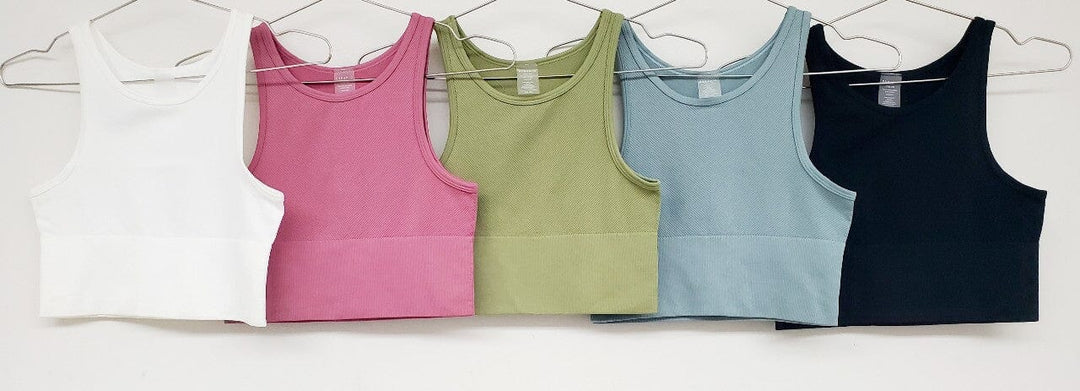 Chevron Sports Crop Tank