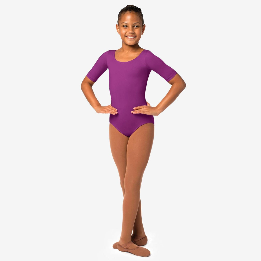 So Danca Charmaine Half Sleeve Basic Leotard - Child