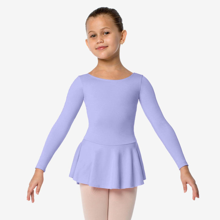 So Danca Gillian Long Sleeve Ballet Dress with Bow - Girls