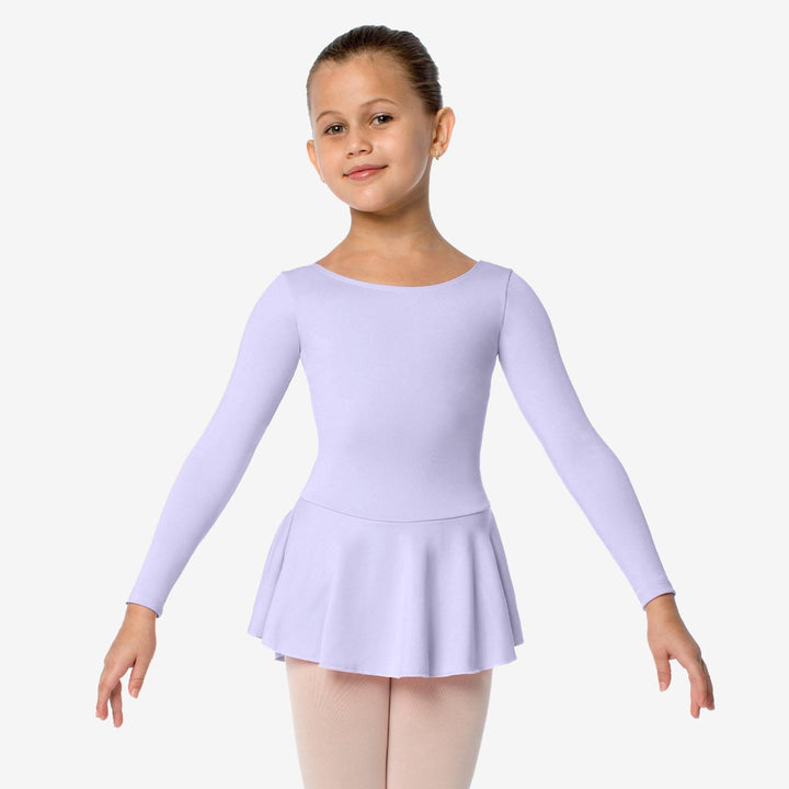 So Danca Gillian Long Sleeve Ballet Dress with Bow - Girls