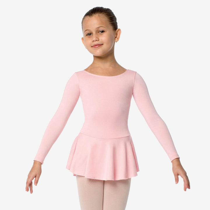 So Danca Gillian Long Sleeve Ballet Dress with Bow - Girls