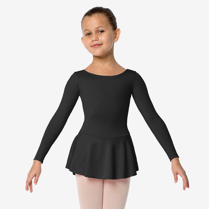 So Danca SL123 Gillian Long Sleeve Dress Leotard with Bow on Back - Child
