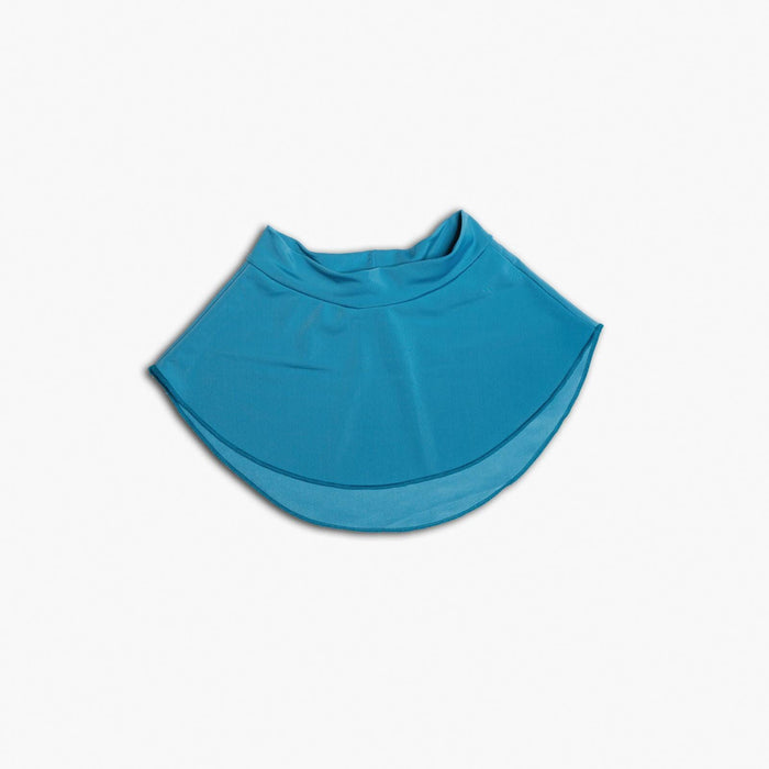 Blue pet bib on a white background