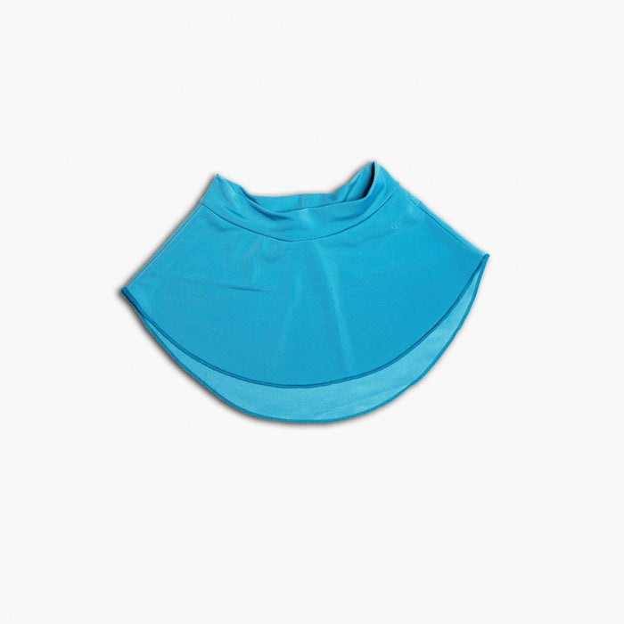 Blue neck gaiter on a white background