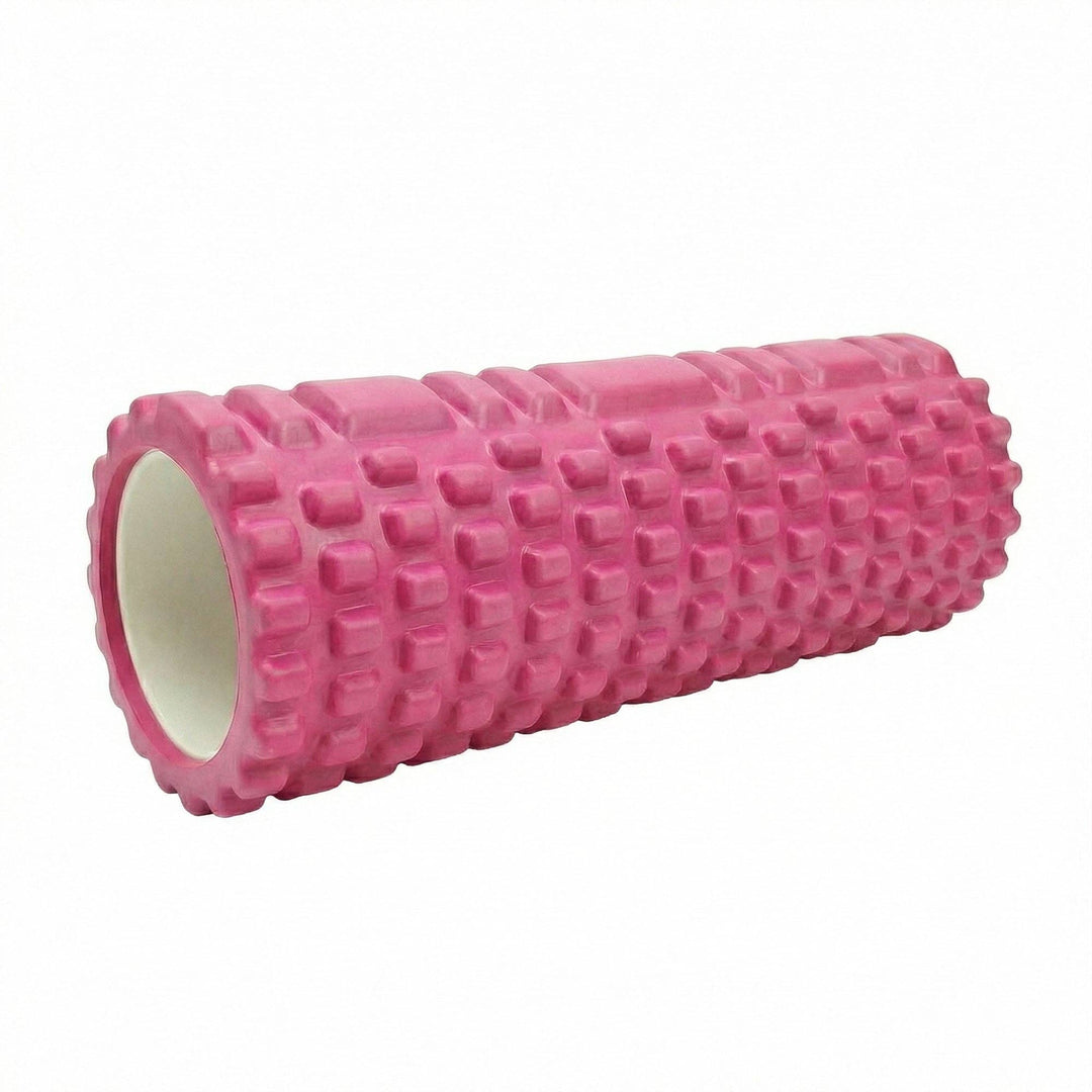 2-PC Textured Foam Roller for Deep Tissue Muscle Recovery and Mobility: Black / One Size Fits Most