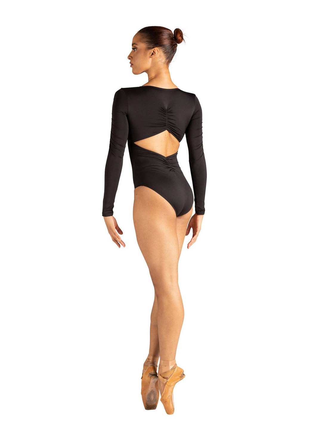 Danz N Motion 24107A Rhode Long Sleeve Shirring Leotard - Adult