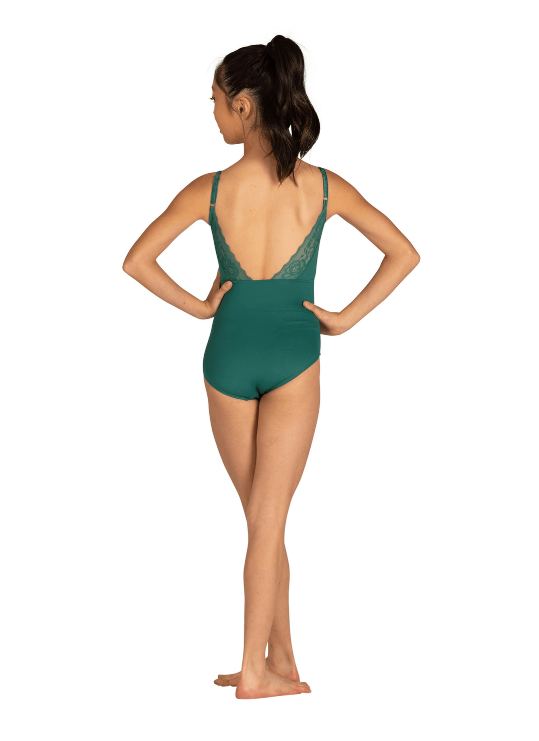 Danz N Motion 24108C/A Elise Wide Lace Camisole Leotard