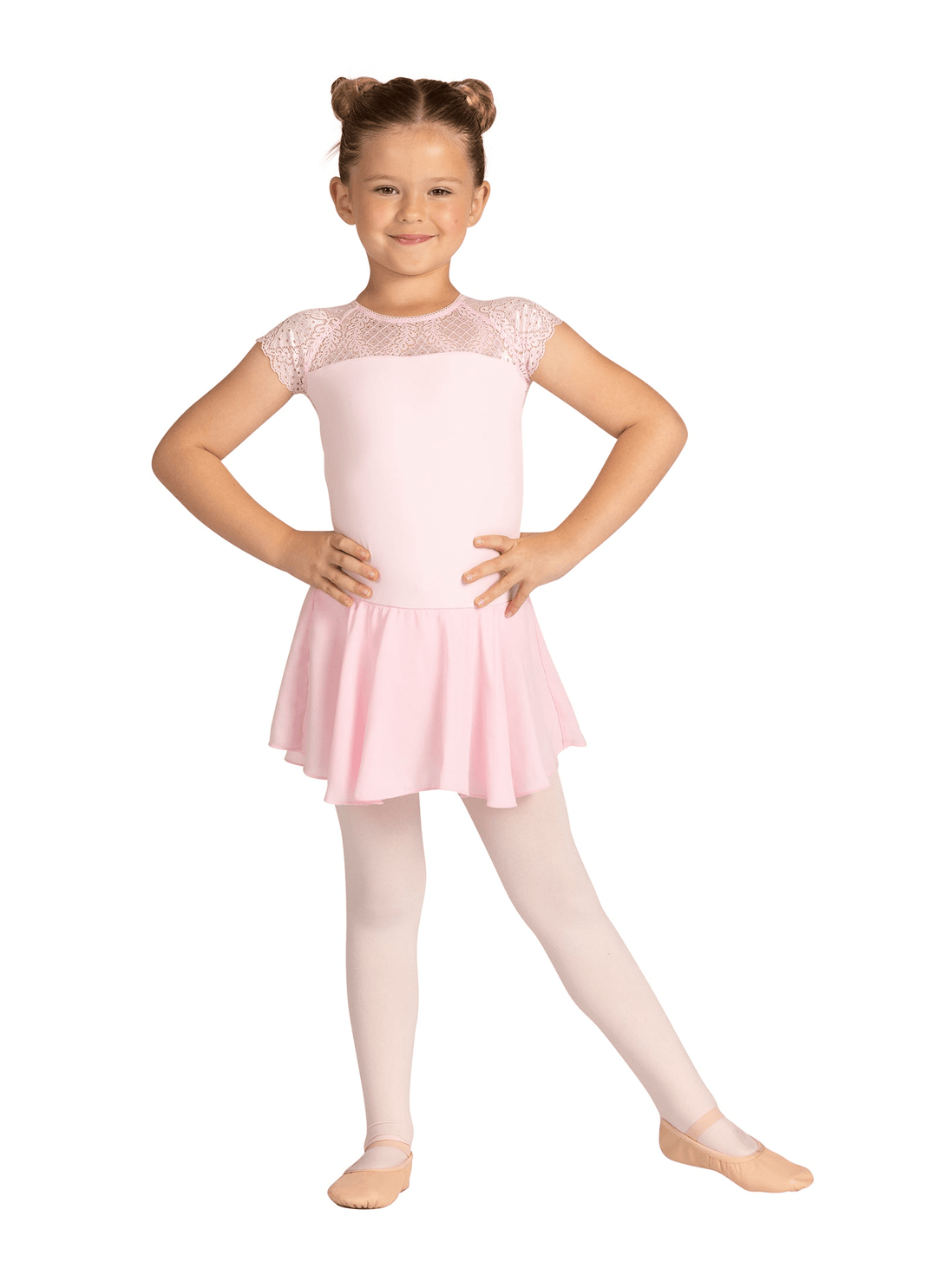 Danz N Motion 24202C Girls Audrienne Cap Sleeve Dress
