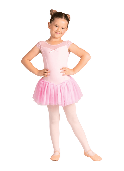 Danz N Motion 24205C Girls Sharlett Cap Sleeve Dress