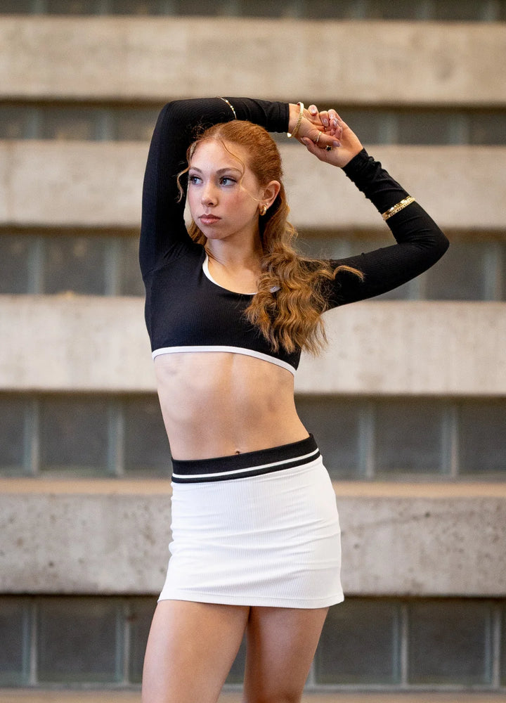 Oh La La Dancewear The Bring It on Skirt - Black/White