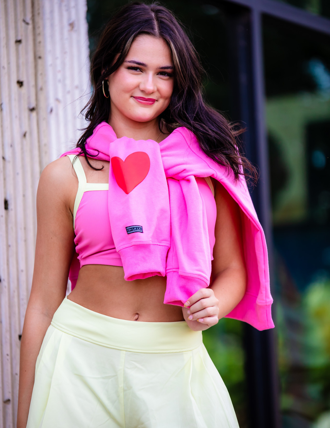 The Dopamine Sweatshirt (OLL430-AZP) - Azalea Pink