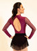 So Danca Tiler Peck Designs TP-10/TPE-11 Mesh Skirt Black - Back