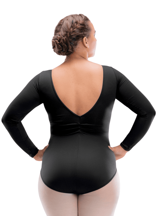 So Danca SL183 Gal Long Sleeve Leotard - Adult Black