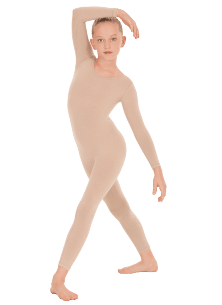 Eurotard 10129C Cotton/Lycra Long Sleeve Unitard - Child